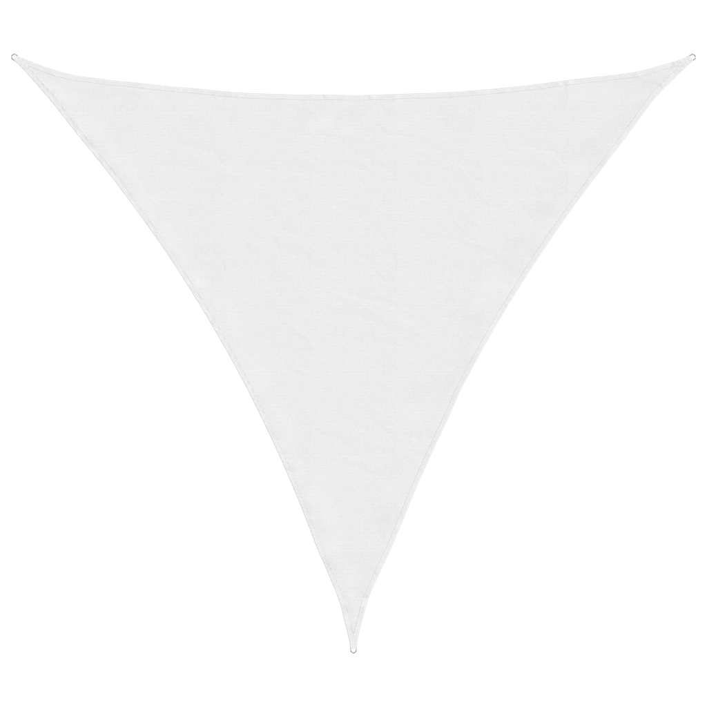 Parasole a Vela in Tessuto Oxford Triangolare 6x6x6 m Bianco | homemem39
