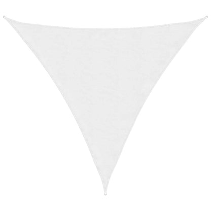 Parasole a Vela in Tessuto Oxford Triangolare 6x6x6 m Bianco | homemem39