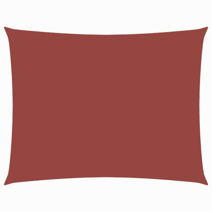 Parasole a Vela Tessuto Oxford Rettangolare 2,5x4,5m Terracotta | homemem39