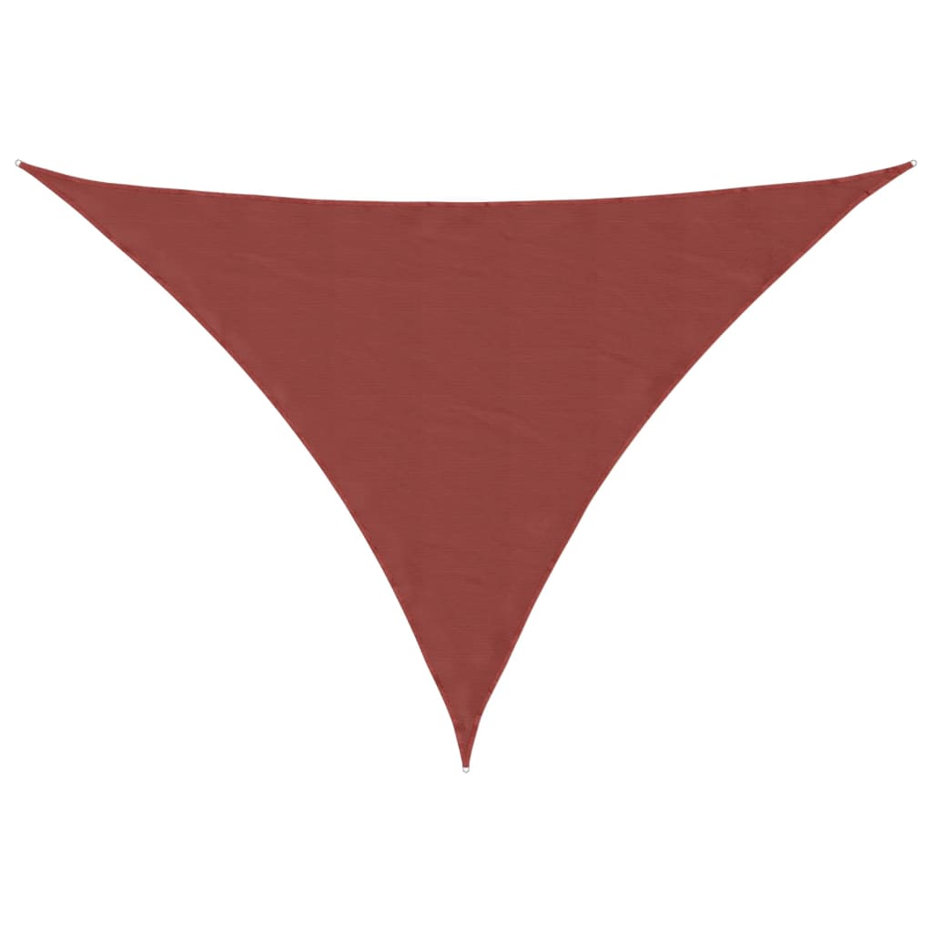 Parasole a Vela Oxford Triangolare 2,5x2,5x3,5 m Terracotta | homemem39