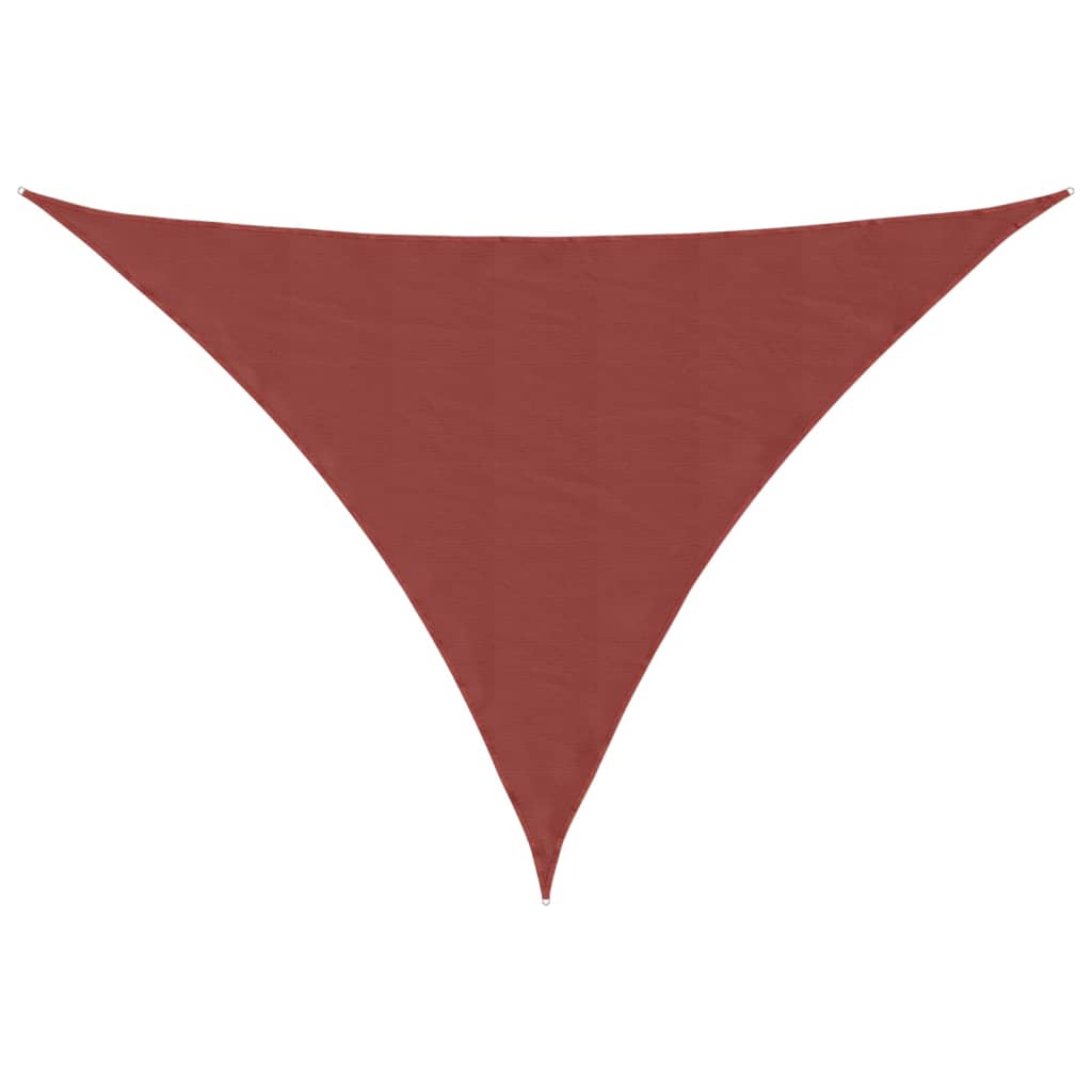 Parasole a Vela Tessuto Oxford Triangolare 4x4x5,8m Terracotta | homemem39