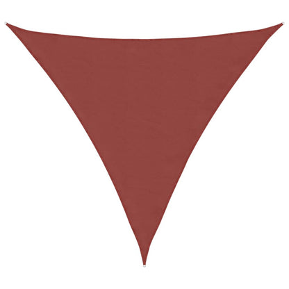 Parasole a Vela Oxford Triangolare 4,5x4,5x4,5 m Terracotta | homemem39