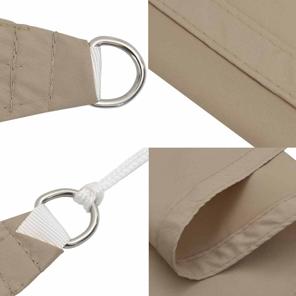 Parasole a Vela in Tessuto Oxford Rettangolare 3x6 m Bianco | homemem39