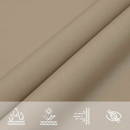 Parasole a Vela in Tessuto Oxford Rettangolare 3x6 m Bianco | homemem39