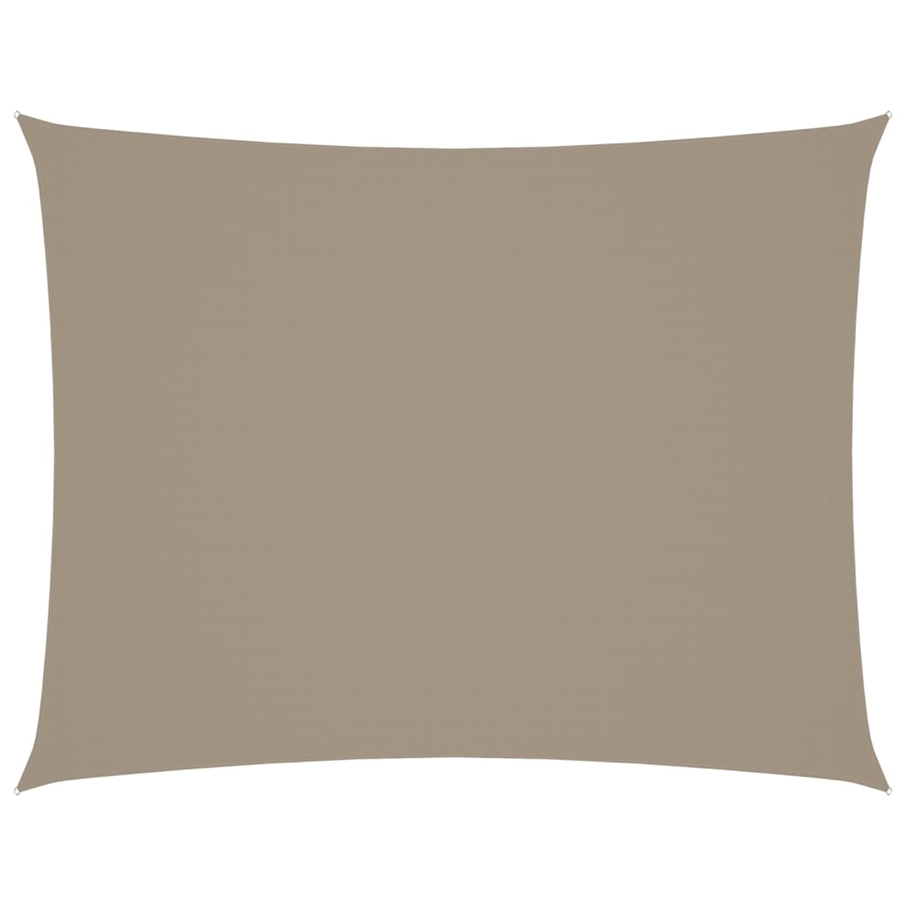Parasole a Vela Tessuto Oxford Rettangolare 4x5m Grigio Talpa | homemem39