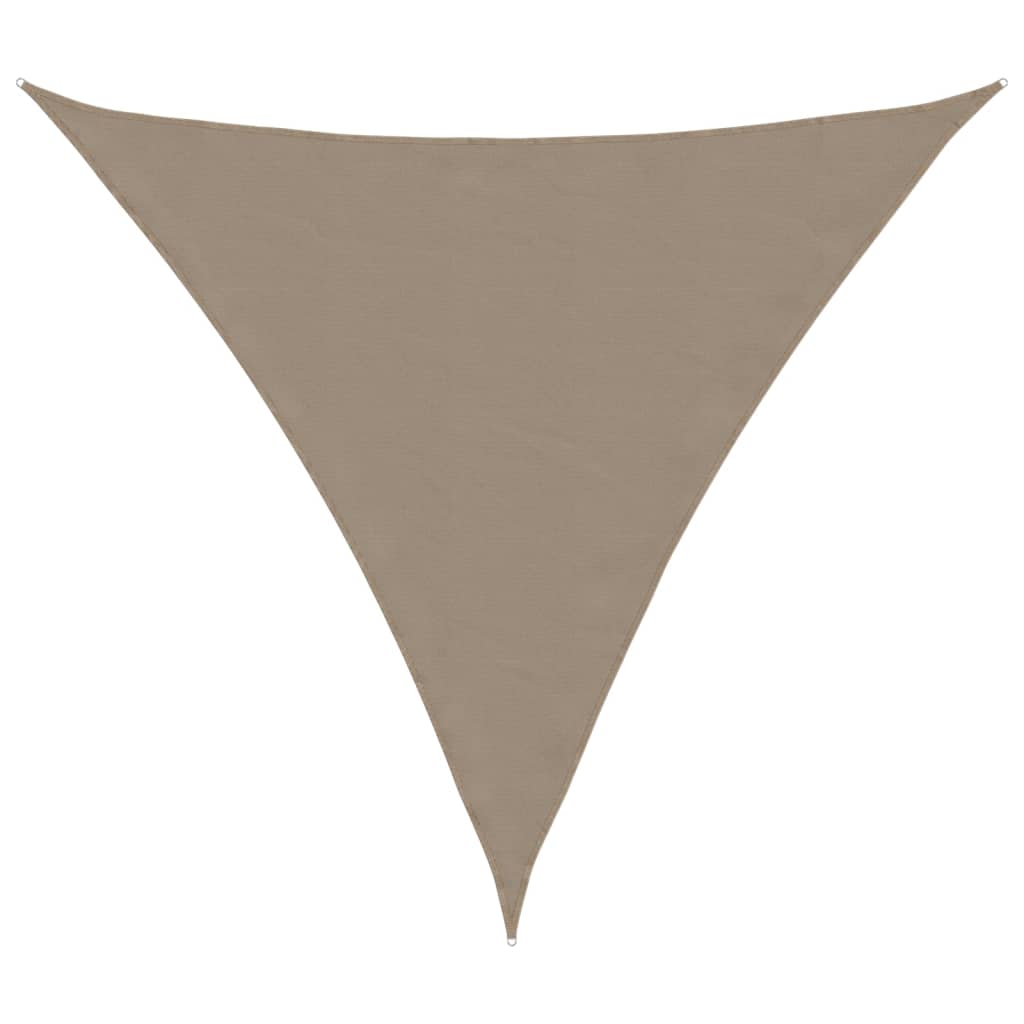Parasole a Vela Oxford Triangolare 5x5x5 m Grigio Talpa | homemem39