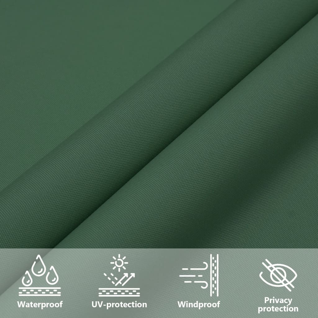 Vela Parasole in Tela Oxford Quadrata 4x4 m Verde Scuro | homemem39