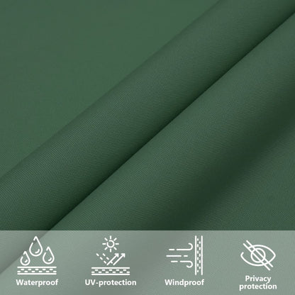 Vela Parasole in Tela Oxford Quadrata 4x4 m Verde Scuro | homemem39