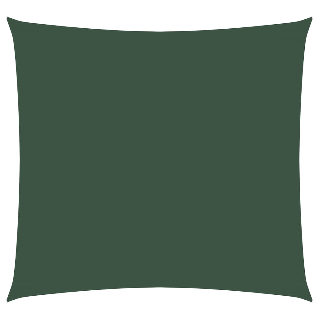 Parasole a Vela in Tela Oxford Quadrato 4,5x4,5 m Verde Scuro | homemem39