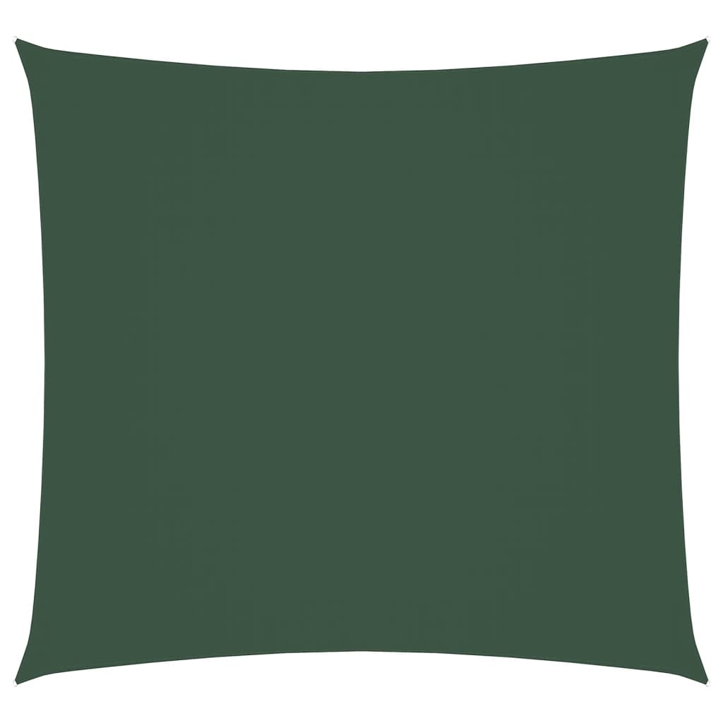 Parasole a Vela in Tela Oxford Quadrato 6x6 m Verde Scuro | homemem39