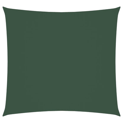Parasole a Vela in Tela Oxford Quadrato 6x6 m Verde Scuro | homemem39