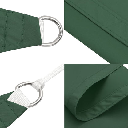 Parasole a Vela in Tela Oxford Quadrato 6x6 m Verde Scuro | homemem39