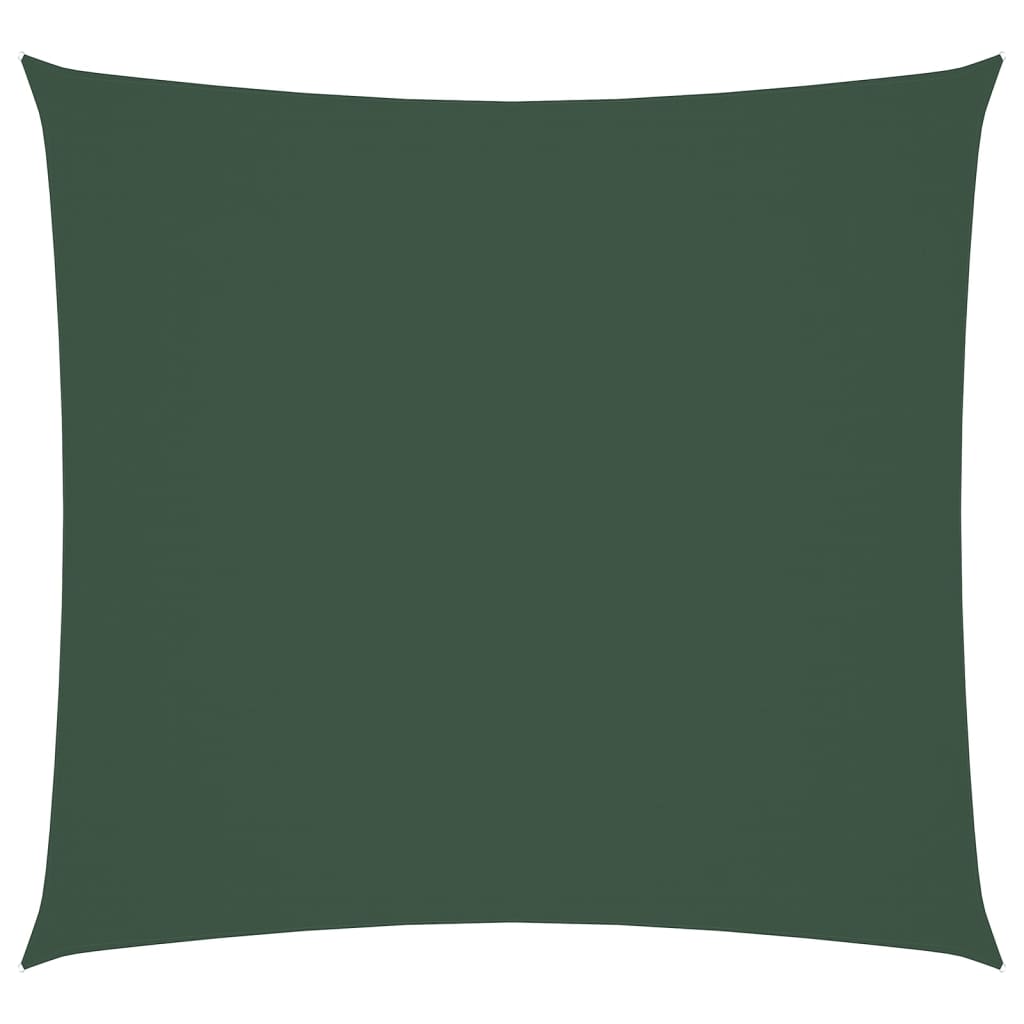 Parasole a Vela in Tela Oxford Quadrato 7x7 m Verde Scuro | homemem39