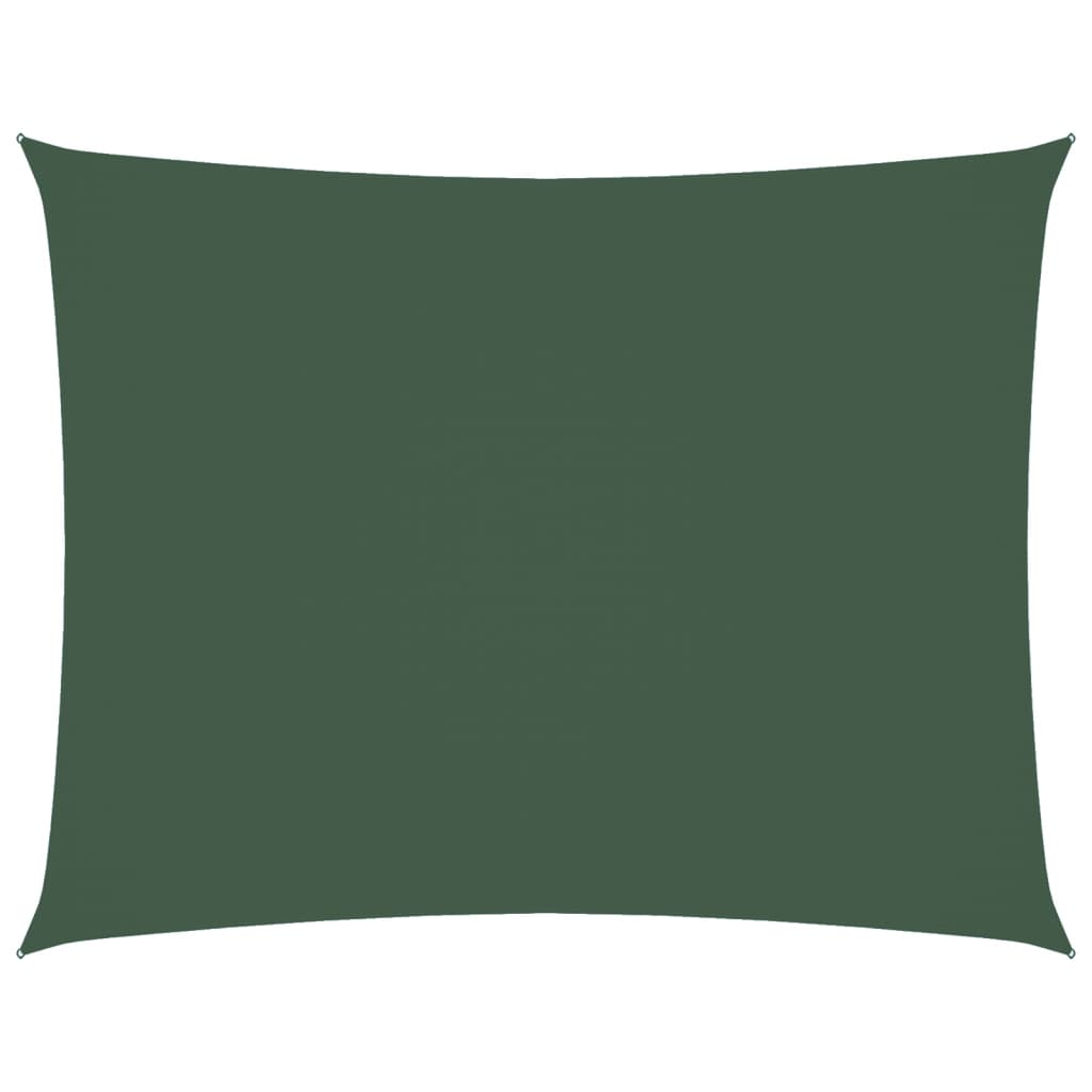 Parasole a Vela Oxford Rettangolare 2x3,5 m Verde Scuro | homemem39