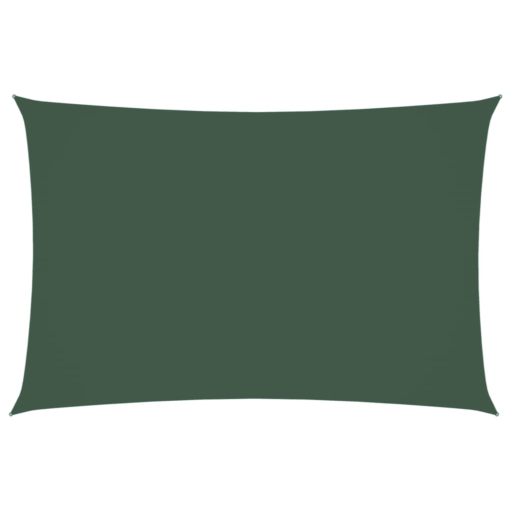 Parasole a Vela Oxford Rettangolare 2x4 m Verde Scuro | homemem39