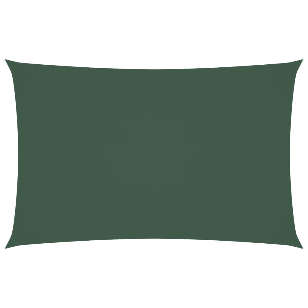 Parasole a Vela Oxford Rettangolare 2x4,5 m Verde Scuro | homemem39