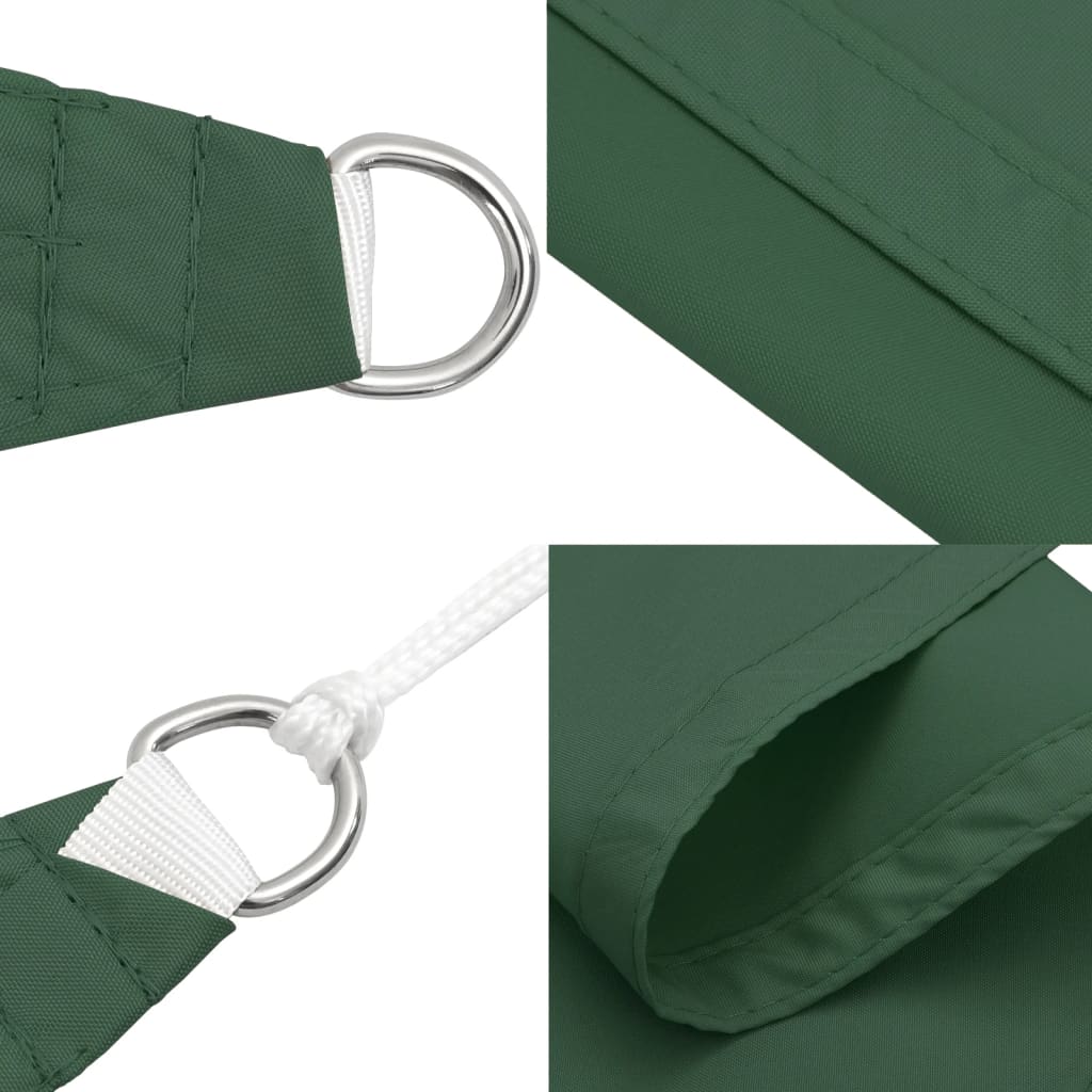 Parasole a Vela Oxford Rettangolare 2x5 m Verde Scuro | homemem39