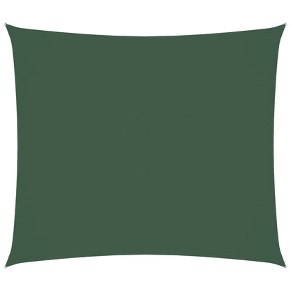 Parasole a Vela Oxford Rettangolare 2,5x3 m Verde Scuro | homemem39