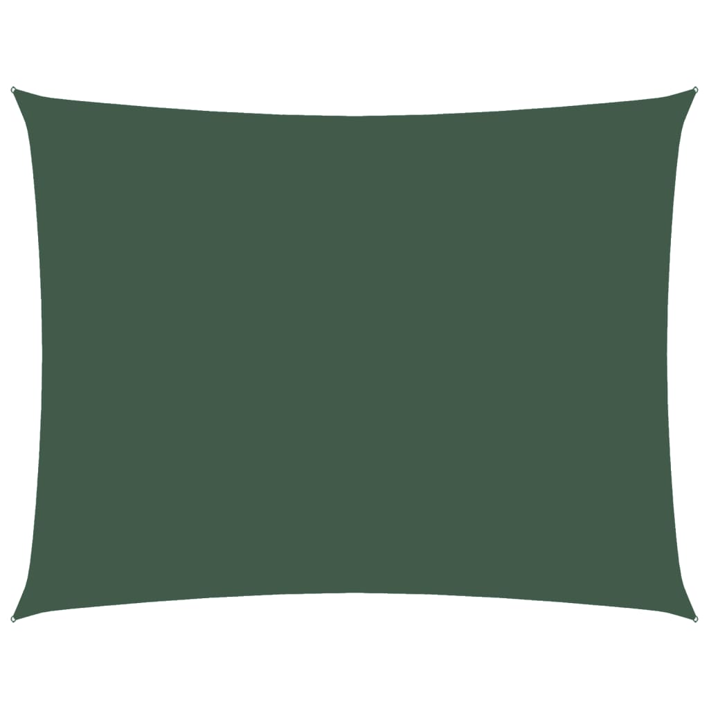 Parasole a Vela Oxford Rettangolare 2,5x3,5 m Verde Scuro | homemem39