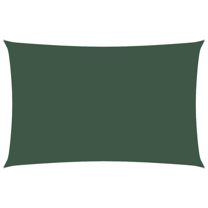 Parasole a Vela Oxford Rettangolare 2,5x5 m Verde Scuro | homemem39