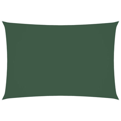 Parasole a Vela Oxford Rettangolare 3x5 m Verde Scuro | homemem39