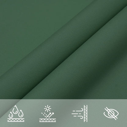 Parasole a Vela Oxford Rettangolare 3x5 m Verde Scuro | homemem39