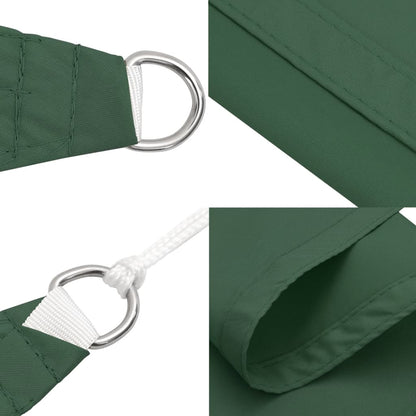 Parasole a Vela Oxford Rettangolare 4x6 m Verde Scuro | homemem39