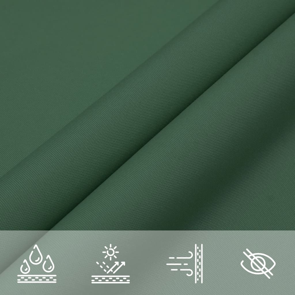 Parasole a Vela Oxford Rettangolare 5x6 m Verde Scuro | homemem39