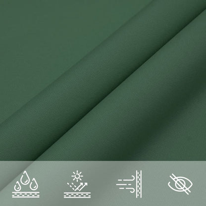 Parasole a Vela Oxford Rettangolare 5x6 m Verde Scuro | homemem39