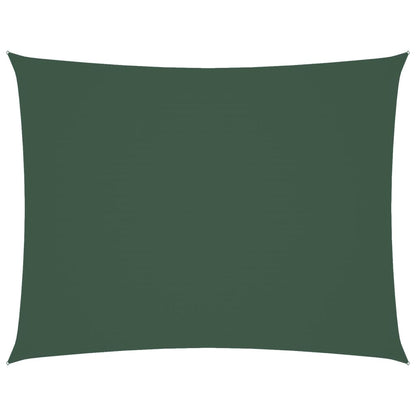 Parasole a Vela Oxford Rettangolare 6x7 m Verde Scuro | homemem39