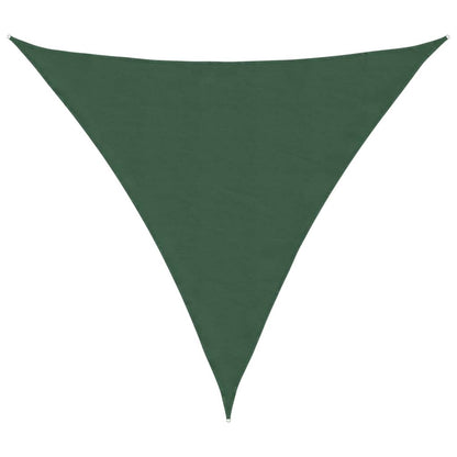 Parasole a Vela Oxford Triangolare 3x3x3 m Verde Scuro | homemem39
