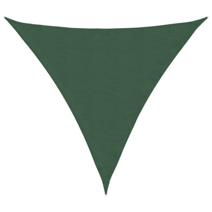 Parasole a Vela Oxford Triangolare 3,6x3,6x3,6 m Verde Scuro | homemem39