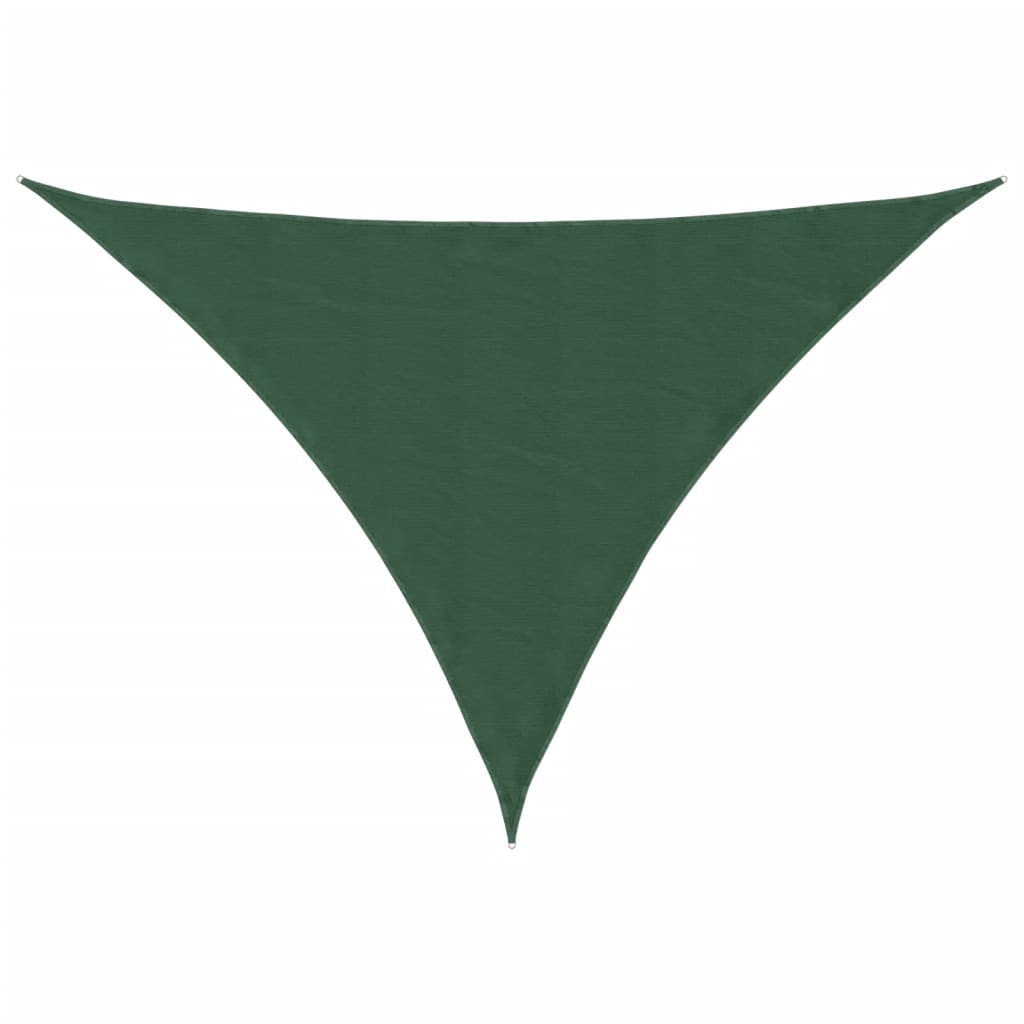 Parasole a Vela Oxford Triangolare 3x3x4,24 m Verde Scuro | homemem39