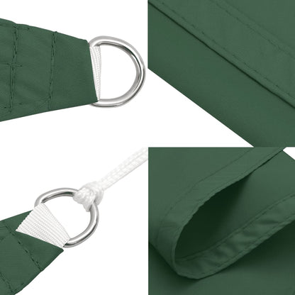 Parasole a Vela Oxford Triangolare 3x3x4,24 m Verde Scuro | homemem39