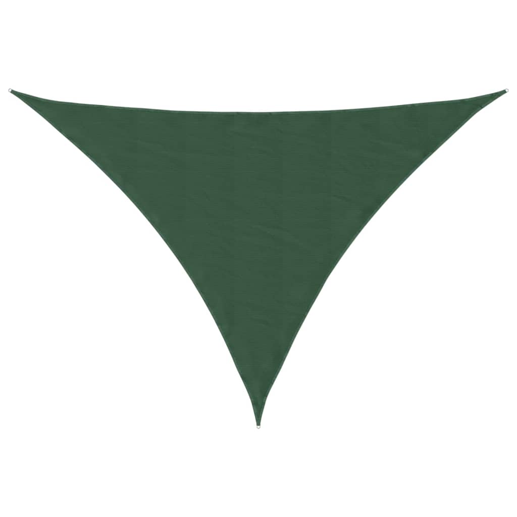 Parasole a Vela Oxford Triangolare 3x4x5 m Marrone | homemem39