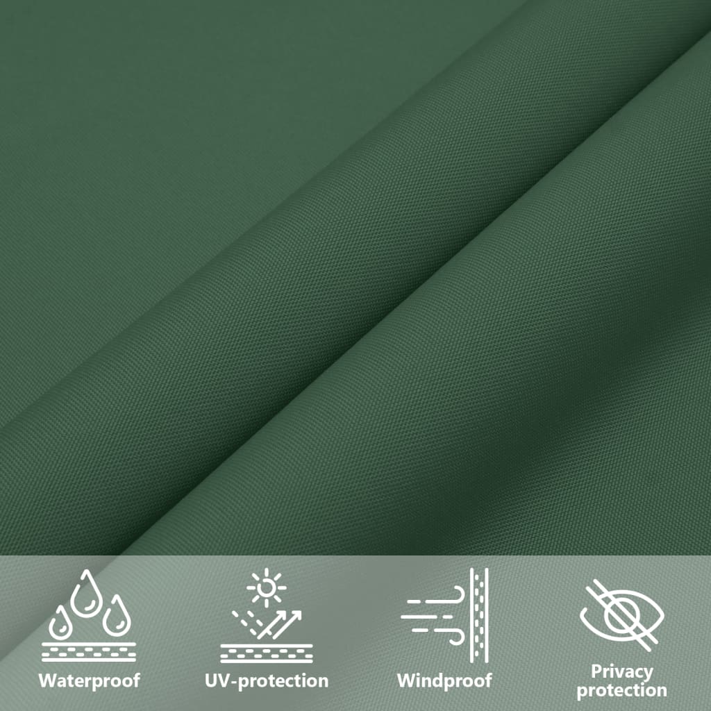 Parasole a Vela Oxford Triangolare 4x4x4 m Verde Scuro | homemem39