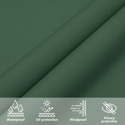 Parasole a Vela Oxford Triangolare 4x4x4 m Verde Scuro | homemem39