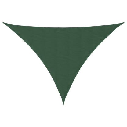 Parasole a Vela Oxford Triangolare 4x4x5,8 m Verde Scuro | homemem39