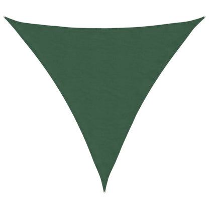 Parasole a Vela Oxford Triangolare 4,5x4,5x4,5 m Verde Scuro | homemem39