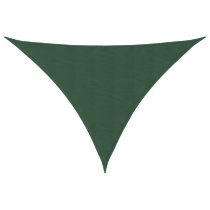 Parasole a Vela Oxford Triangolare 4x5x5 m Verde Scuro | homemem39