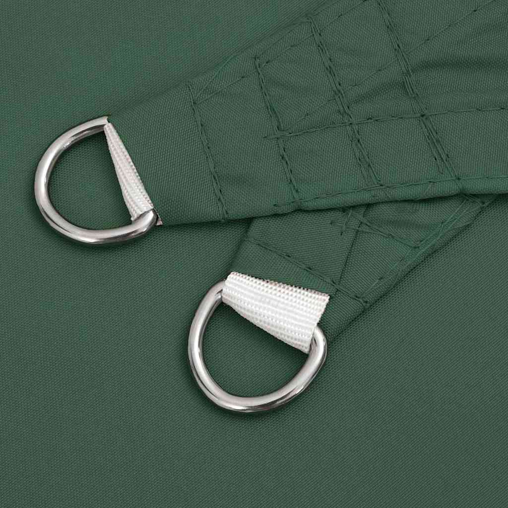 Parasole a Vela Oxford Triangolare 5x5x6 m Verde Scuro | homemem39