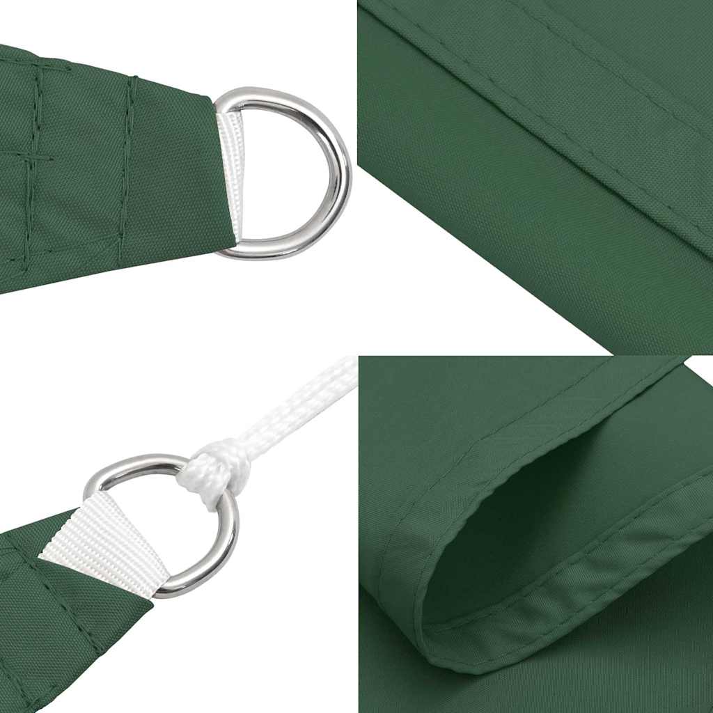 Parasole a Vela Oxford Triangolare 5x5x6 m Verde Scuro | homemem39