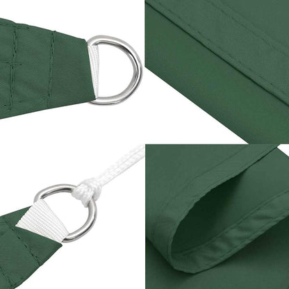 Parasole a Vela Oxford Triangolare 5x5x6 m Verde Scuro | homemem39