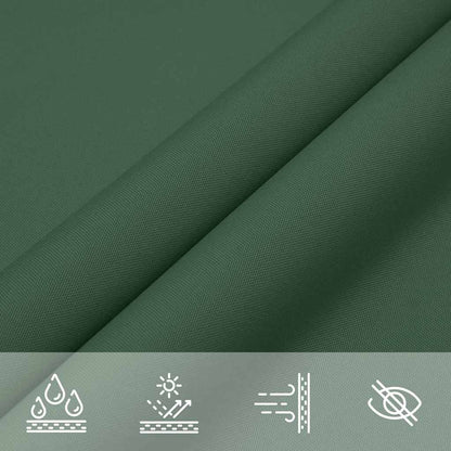 Parasole a Vela Oxford Triangolare 5x5x6 m Verde Scuro | homemem39