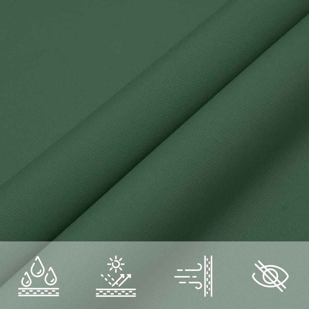 Parasole a Vela Tessuto Oxford Triangolare 6x6x6m Verde Scuro | homemem39
