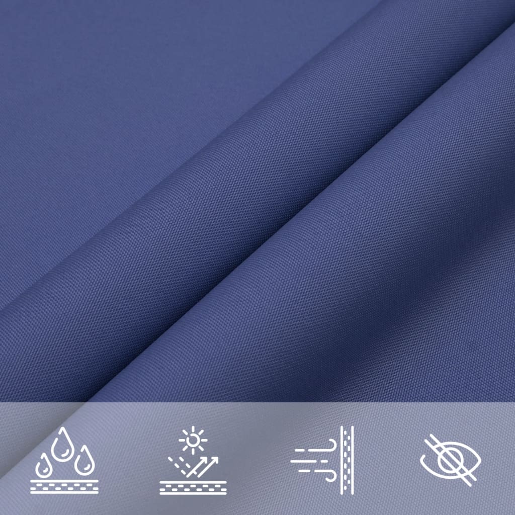 Parasole a Vela Oxford Triangolare 5x7x7 m Blu