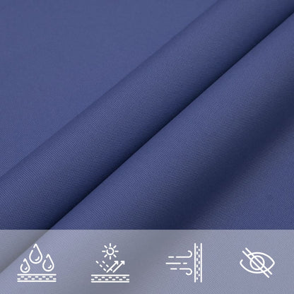 Parasole a Vela Oxford Triangolare 5x5x6 m Blu | homemem39