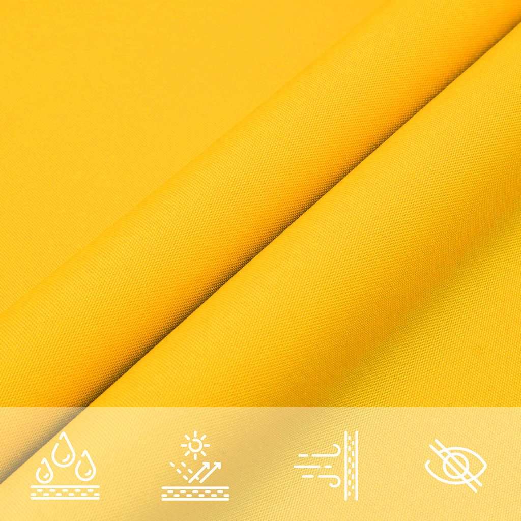 Parasole a Vela in Tela Oxford Quadrata 6x6 m Giallo | homemem39