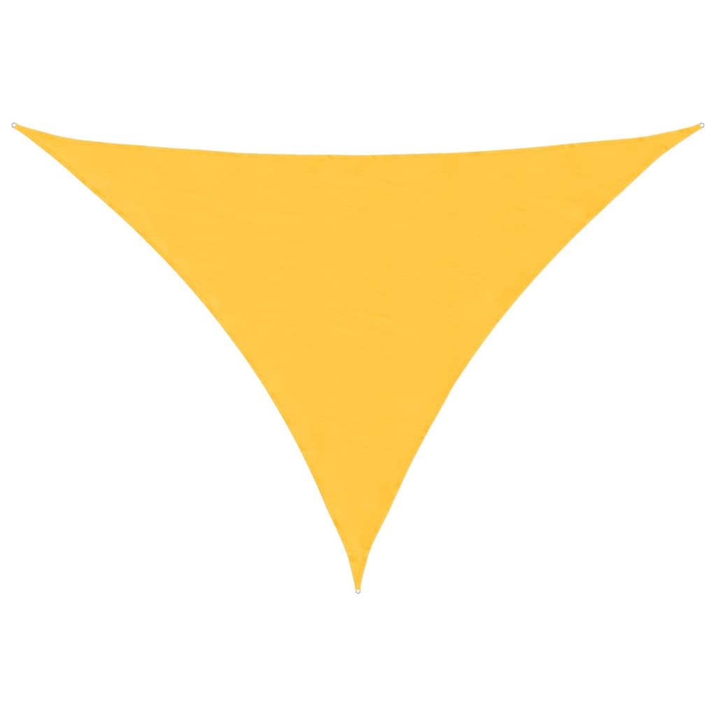 Parasole a Vela Oxford Triangolare 2,5x2,5x3,5 m Giallo | homemem39