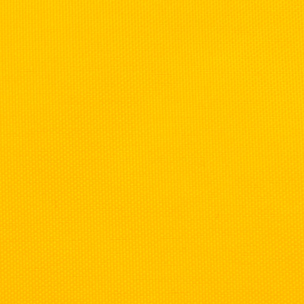 Parasole a Vela Oxford Triangolare 4x5x5 m Giallo
